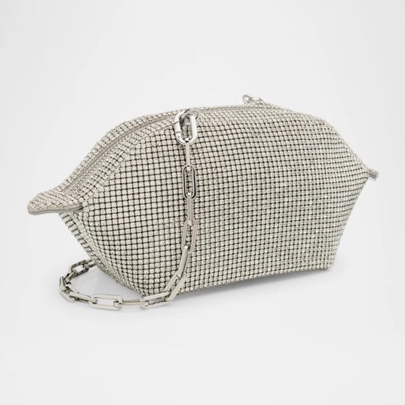 Cult Gaia Women's Lucette Embellished Clutch Bag Clear NWT - Picture 4 of 13